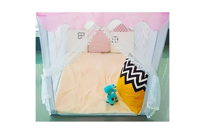 Namiot dziecięcy z oświetleniem LED – różowy