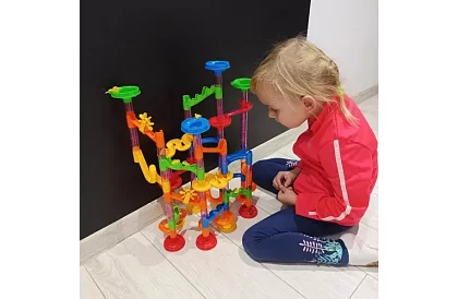 3D tor kulkowy + 30 kulek