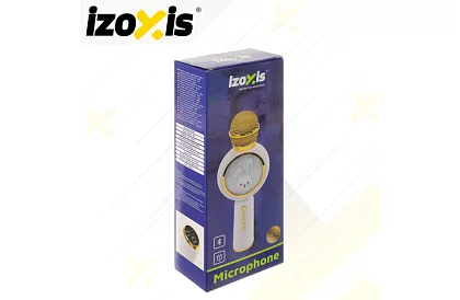 Mikrofon karaoke bezprzewodowy Bluetooth – biały