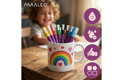 Markery dekoracyjne akrylowe - zestaw 8 szt.