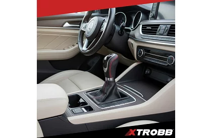 Skórzana gałka dźwigni zmiany biegów