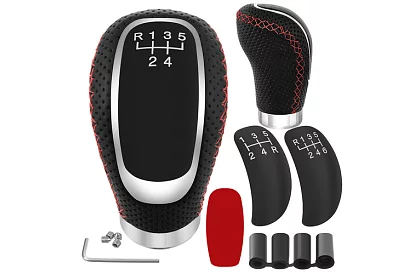 Skórzana gałka dźwigni zmiany biegów