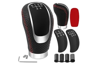 Skórzana gałka dźwigni zmiany biegów