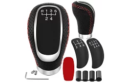 Skórzana gałka dźwigni zmiany biegów