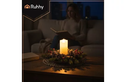 Świeca LED z efektem płomienia 15×5 cm