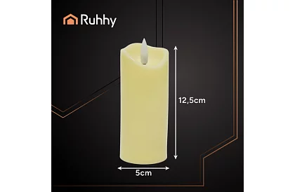 Świeczki LED zestaw z efektem płomienia 12,5 cm – 4 sztuki