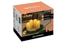 Świeczki LED zestaw z efektem płomienia 12,5 cm – 4 sztuki