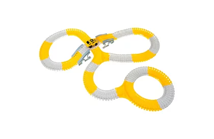 Tor wyścigowy z elastycznymi samochodzikami