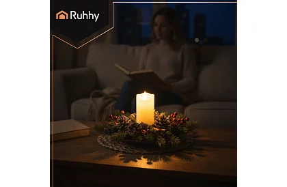 Świeca LED z efektem płomienia 15×5 cm