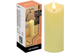 Świeca LED z efektem płomienia 15×5 cm