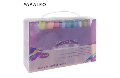 Markery dekoracyjne akrylowe – zestaw 24 kolorów