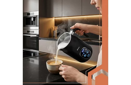 Elektryczny spieniacz do mleka z wyświetlaczem LED - 500 W