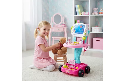 Zestaw lekarski z wózkiem - mały lekarz