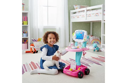 Zestaw lekarski z wózkiem - mały lekarz