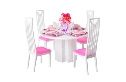 Meble do domku dla lalek – Zestaw 43 sztuki