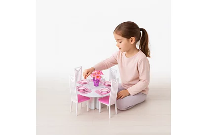 Meble do domku dla lalek – Zestaw 43 sztuki