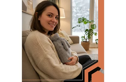 Termofor z pokryciem z pluszu 1800 ml – Rubber Bunny