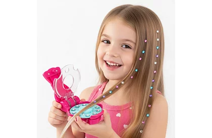 Maszyna do ozdabiania włosów i ubrań kamieniami + 180 XXL kryształów