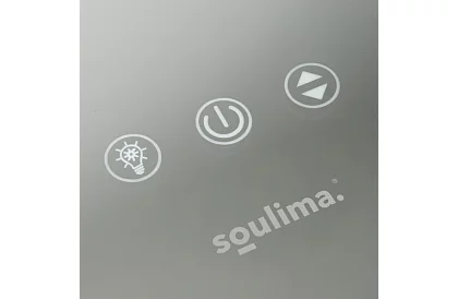 Lustro kosmetyczne z oświetleniem LED 58 × 46 cm