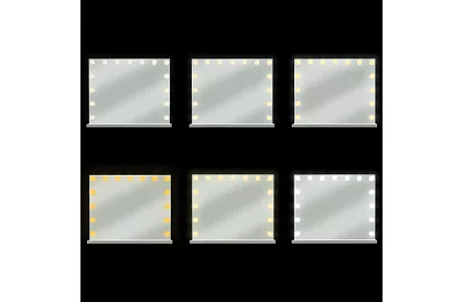 Lustro kosmetyczne z oświetleniem LED 58 × 46 cm