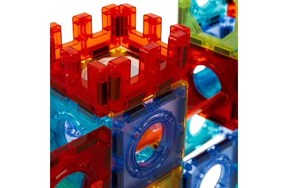 Zestaw edukacyjny magnetyczny 3D – tor kulkowy 96 elementów