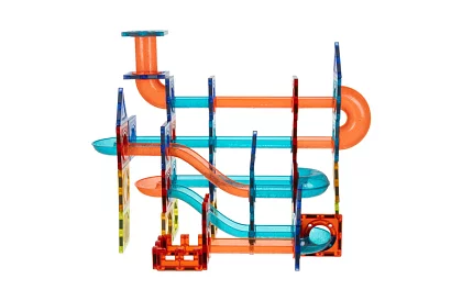 Zestaw edukacyjny magnetyczny 3D – tor kulkowy 96 elementów