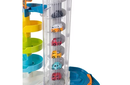 Garaż z torami i windą elektryczną