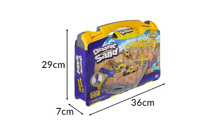 Kineticzny piasek 1500 g z akcesoriami XXL – plac budowy