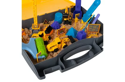 Kineticzny piasek 1500 g z akcesoriami XXL – plac budowy