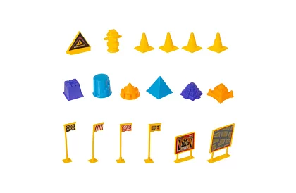 Kineticzny piasek 1500 g z akcesoriami XXL – plac budowy