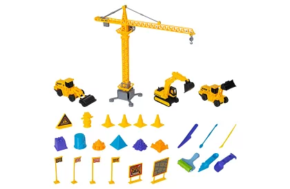 Kineticzny piasek 1500 g z akcesoriami XXL – plac budowy