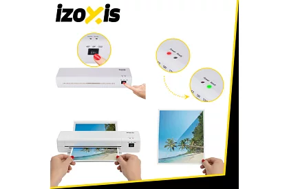 Laminator A4, 500 W – Urządzenie laminujące 4 w 1 + folie
