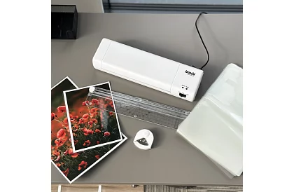 Laminator A4, 500 W – Urządzenie laminujące 4 w 1 + folie