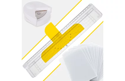 Laminator A4, 500 W – Urządzenie laminujące 4 w 1 + folie