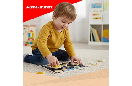 Drewniane puzzle Montessori - wszechświat
