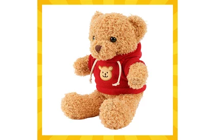 Miś z bluzą 30 cm – pluszowa zabawka dla dzieci 0+