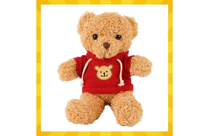 Miś z bluzą 30 cm – pluszowa zabawka dla dzieci 0+