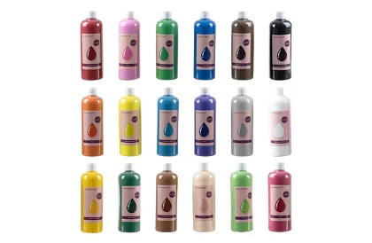 Farby plakatowe 18 x 500 ml – 18 odcieni