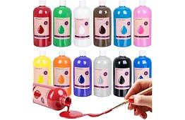 Farby plakatowe 12 x 1000 ml – 12 odcieni