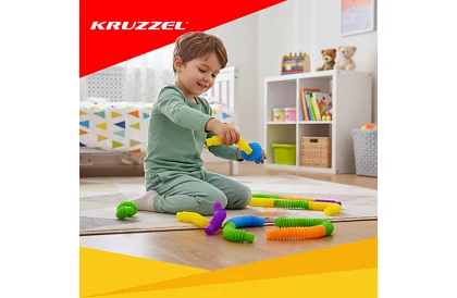 Pop Pipes – elastyczne rurki Montessori – 10 sztuk