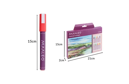 Markery dekoracyjne akrylowe – zestaw 12 kolorów