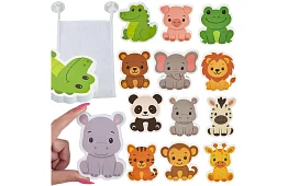 Naklejki piankowe – zwierzątka do wanny, na kafelki