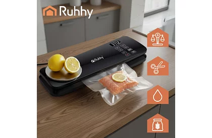 Zgrzewarka próżniowa do folii z wagą – 80 kPa, 120 W + akcesoria