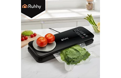 Zgrzewarka próżniowa do folii z wagą – 80 kPa, 120 W + akcesoria