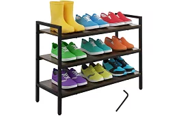 Szafka na buty z drewnianymi półkami 58,5 × 79 × 30 cm