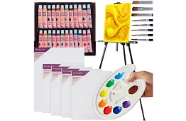 Zestaw do malowania i rysowania 6 w 1 dla początkujących