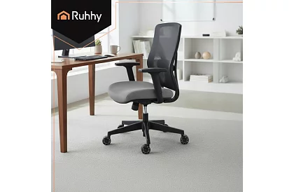 Zapasowe gumowe kółka do krzeseł biurowych – 5 sztuk czarne