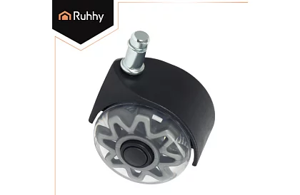 Zapasowe gumowe kółka do krzeseł biurowych – 5 sztuk szare