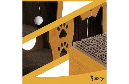 Drapak dla kotów 3 w 1 - 51,5 × 45 × 28 cm