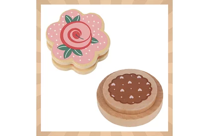 Zestaw herbaciany z drewna – zielony